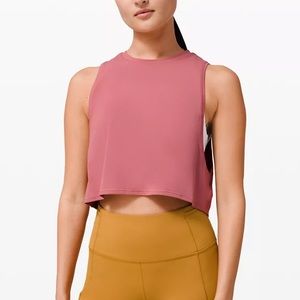 muscle love crop tank size 10 - briar rose